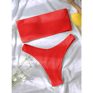 Sexy Bandage Bikinis Swimsuit Women Push Up 2021 Brazilian Bikini Set Striped Female Swimwear Biquinis Bathing Suit Beachwear